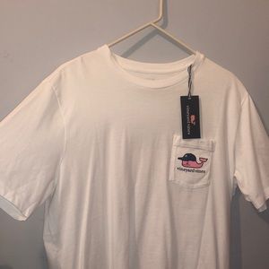 New! Vineyard Vines White Tee